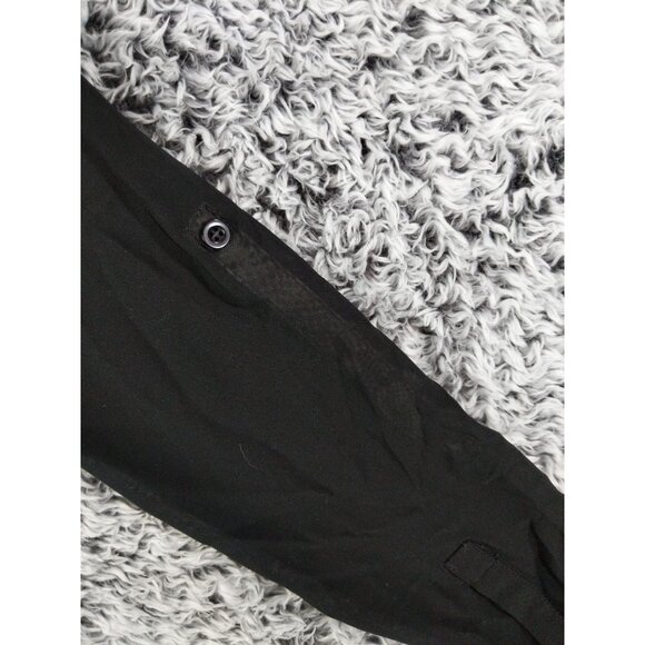 REI Base Layer Kids XL (18) Black Long Sleeves Raglan 1/4 Zip Pullover Stretchy - Picture 7 of 8